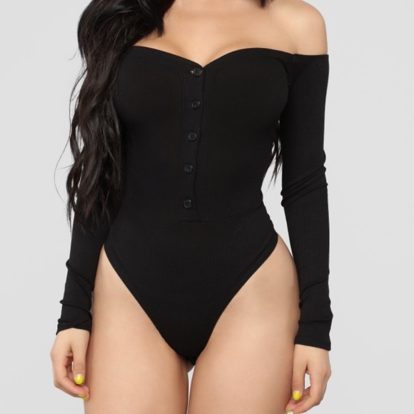 Fashion Nova Tops - 💚2 FOR 30💚Black off the shoulder bodysuit